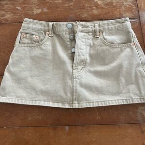 Parke camel mini skirt